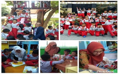 KUNJUNGAN ANAK-ANAK TK PEMBINA KE PERPUSTAKAAN VIGARA